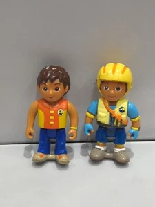 2 xDora the Explorer Go Diego 3.5" Action Figure w/Life Jacket & Climbing Outfit - Picture 1 of 6