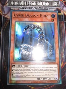 YU-GI-OH! SUPER RARE CYBER DRAGON HERZ SDCS-FR009 EDITION 1 NEUF - Imagen 1 de 1