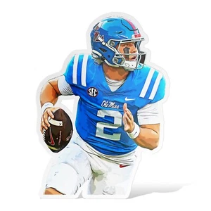 Jaxson Dart Ole Miss Rebels Pegatina Brillante Vinilo Laminado, Autoadhesivo - Imagen 1 de 7