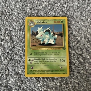 Juego de tarjetas de Pokémon Nidorina Jungle TGC 40/64 poco común 1999 WoTC casi como nuevas - Imagen 1 de 2