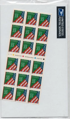 Scott #3283a Flag Over Classroom (Chalkboard) Booklet of 18 Stamps - Sealed - Image 1 of 2