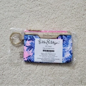 NWT Lilly Pulitzer Shade Seekers ID Case Tropical Print Keychain - Picture 1 of 10
