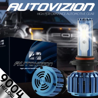 Kit de faróis AUTOVIZION LED HID 9004 HB1 branco para 1985-1999 Volkswagen Jetta - Imagem 1 de 4