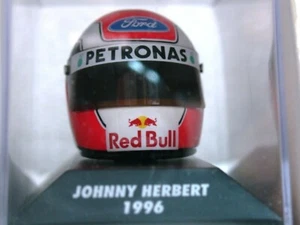 WOW EXTREMELY RARE Helmet Herbert Arai Sauber GP Silverstone 1996 1:8 Minichamps - Picture 1 of 3