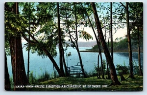 Alaska Pacific Exposition Picturesque Shore Line in Summer c1915 Postcard - Picture 1 of 2