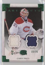 2013-14 Upper Deck Artifacts Goalies Emerald Jersey/Patch /75 Carey Price Patch