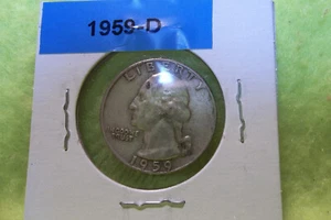 1959-D WASHINGTON QUARTER - Picture 1 of 2