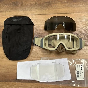 ESS Profile Goggles Military Issue w New Clear Lens & Used Tinted Lens & Case - Picture 1 of 7