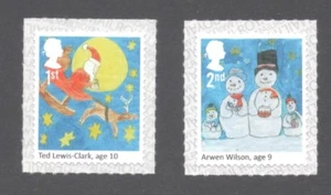 GB 2017 CHRISTMAS - CHIDREN DESIGNS-1st and 2nd CLASS STAMPS - Picture 1 of 1