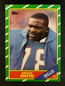 1986 Topps Football #389 Bruce Smith Bills Neuwertig - Bild 1 von 2