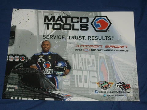 2015 ANTRON BROWN MATCO TOOLS TOP FUEL NHRA POSTCARD Cover