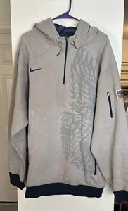 NWOT Nike Team USA Men’s Basketball 1/3 Zip Pullover Hooded Sweatshirt - Picture 1 of 8