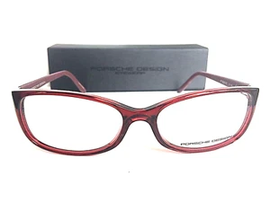 Nuevo marco de gafas para mujer PORSCHE DESIGN P 8247 D 55mm Rx Borgoña Italia - Imagen 1 de 5