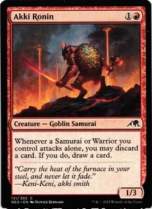 Magic the Gathering Akki Ronin 131 Regular Common NEO 2022 - Picture 1 of 5