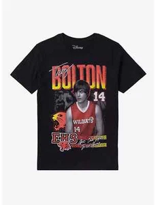 Disney High School Musical Juniors Troy Bolton Boyfriend Fit Shirt New XL - Picture 1 of 5
