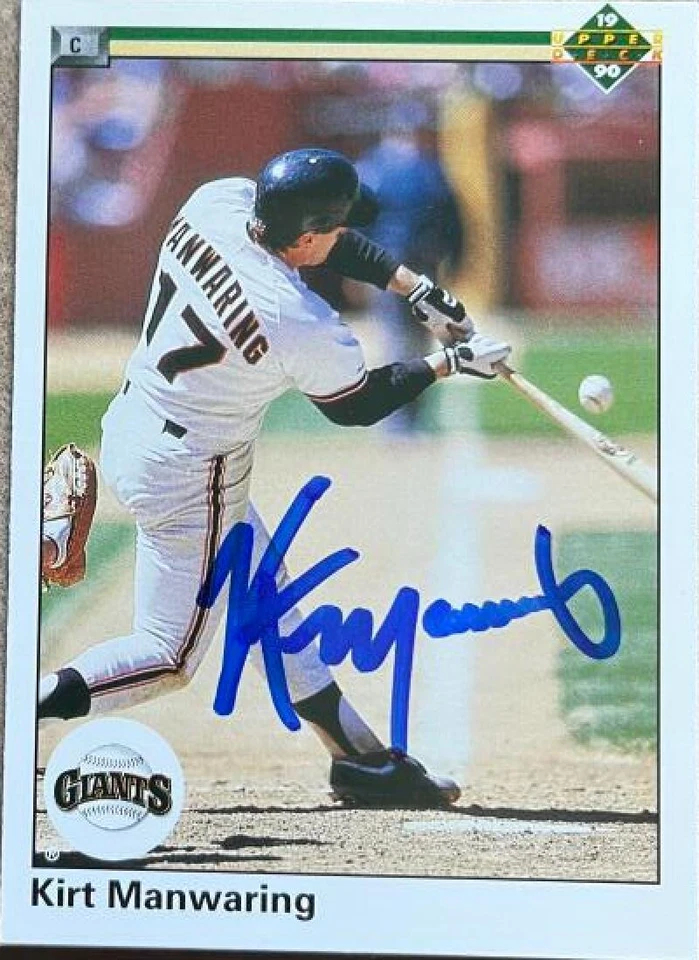 Kirt Manwaring Autographed 1990 Upper Deck #457 - Image 1 of 1