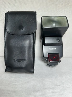 Canon 430EZ Speedlite Flash With Case, Clean And TESTED With Canon Camera - Image 1 of 4