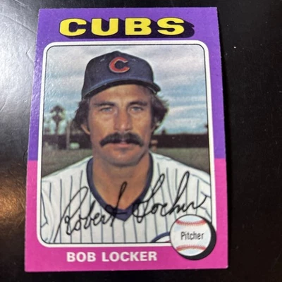 1975 Topps Baseball Card #434 Bob Locker Chicago Cubs EX-MT - Image 1 of 4