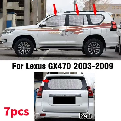 Parasol ventana trasera lateral privacidad para Lexus GX470 2003-2009 7 piezas Foto 1 de 4