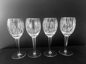 (4) Copas de agua de cristal astral con patrón "PEERAGE", 8 1/2" - Imagen 1 de 9