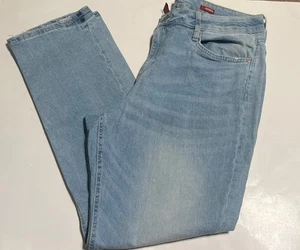 Damen Arizona Distressed Stretch Denim Boyfriend blau Jeans Größe 13 - Bild 1 von 15