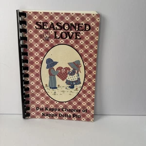 Seasoned With Love Cookbook Psi Kappa Chapter Of Kappa Delta Phi Akron, Indiana - Imagen 1 de 14