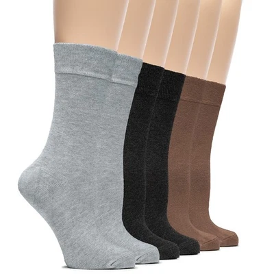 Calcetines de vestir de bambú Hugh Ugoli para mujer, pantalones de negocios informales, 3-6 pares Foto 1 de 4