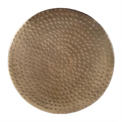 Butler Specialty Company Galveston Mesa auxiliar de acero inoxidable de 14 pulgadas de W en bronce Foto 1 de 4