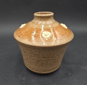 Studiokunst Keramik Vase Dose Porzellan Akzent signiert gemarkt Vintage Handarbeit - Bild 1 von 12