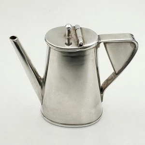ANTIQUE NOVELTY SMALL COFFEE POT SILVER PLATED - Picture 1 of 5