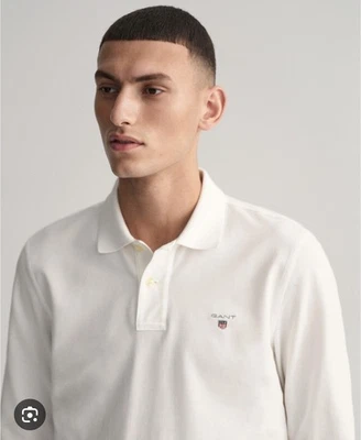 GANT Original Jersey Rugger Polo Mangas Cortas XL Diseñador Piqué Para Hombres Foto 1 de 4