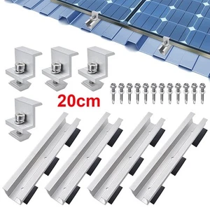 Solarpanel Alu Halterung Befestigung Photovoltaik PV Montageschiene Blechdach - Bild 1 von 18