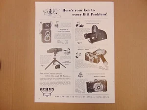 1946 ARGUS CÁMARAS e Instrumentos Ópticos Anuncio Impreso Arte Vintage - Imagen 1 de 1