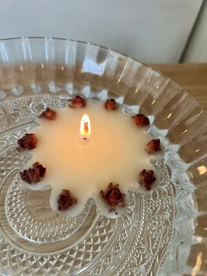 10 velas flotantes Mini Rosebud vintage hechas a mano nuevas Foto 1 de 4