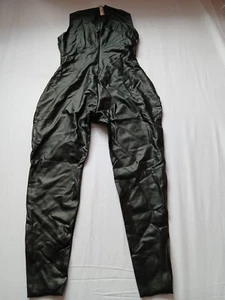 Skims Essentials One Piece Faux Leather Catsuit Women2X Onyx OS-FUL-2762 G78,110 - Picture 1 of 3