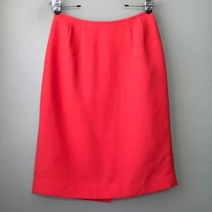 Preston & York Skirt Size 10 Coral Orange Dopamine Event Lined Chiffon Old Money - Picture 1 of 11