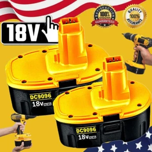 18 Volt DC9096-2 Replacement For DeWALT 18V Battery DC9098 DW9096 DW9095 DW9099 - Picture 1 of 22