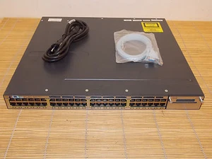 Cisco Catalyst WS-C3750X-48T-S Stackable 48x Port GIGABIT Switch Single PSU - Bild 1 von 1