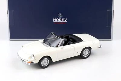 1:18 Norev Alfa Romeo 2000 Spider Avec Toit 1978 Blanc - Photo 1/4