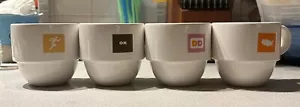 Dunkin' Donuts diner mug vintage Set Of 4. Rare Find. Pre- Owned - Picture 1 of 8