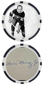 HOWIE MORENZ - HOCKEY LEGEND - MONTREAL CANADIENS - POKER CHIP - ***SIGNED*** - Picture 1 of 2