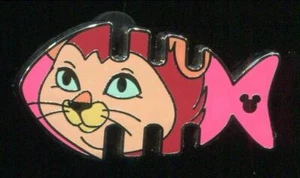 Prendedor HKDL Hong Kong Hidden Mickey 2018 Fishbone Dinah Disney 131113 - Imagen 1 de 1