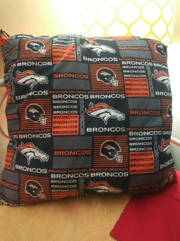 denver, broncos, NFL, pillow, sofa, bed, man cave, fun, decorative Cover