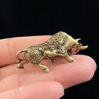 Brass Lucky Bullfighting Statue Home Ornaments Copper Animal Miniature Figu Lanl