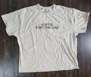 Austin Post Malone C&P 2024 Concert Shirt Adult Size XL Tan Beige - Picture 1 of 5