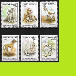 Romania 1994 Young Domestic Animals - Cat - Dogs - Horses - Complet Series - MNH - Picture 1 of 1