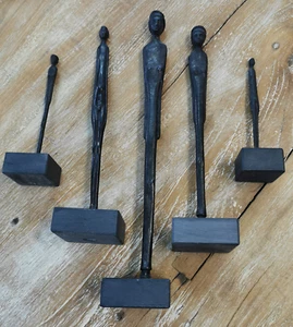 Strassacker Bronze Skulptur Family 5-er Set auf Sockel, sehr dekoraiv & wertig - Bild 1 von 8