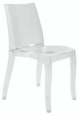 Sedia Cristal Light UP ON Grand Soleil Policarbonato Trasparente Made in Italy - Immagine 1 di 3