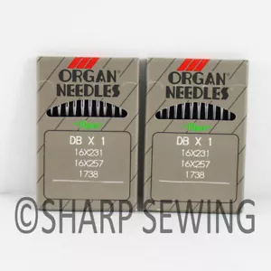 20 - 16X257 #16 ORGAN DBX1 INDUSTRIAL SEWING MACHINE NEEDLES 16X231 16X95 JUKI - Picture 1 of 1