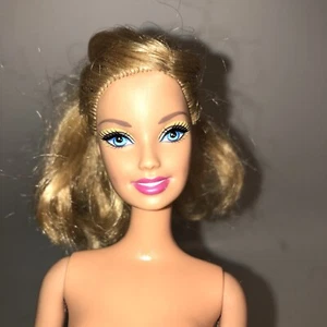 Barbie Doll Mattel 1998 Neck 1999 Back Blue Eyes Yellow Shadow - Picture 1 of 10